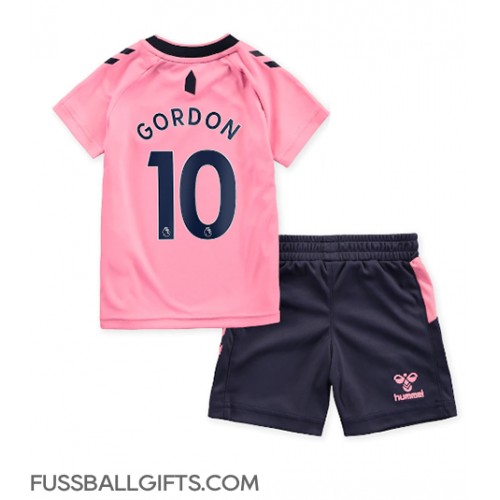 Everton Anthony Gordon #10 Fußballbekleidung Auswärtstrikot Kinder 2022-23 Kurzarm (+ kurze hosen)